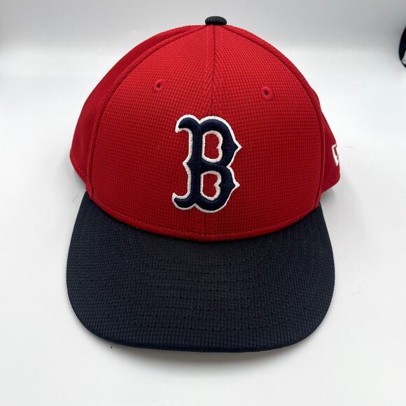 Boston Red Sox New Era 2025 Batting Practice 59FIFTY Fitted Hat Red Men's Cap - Picture 1 of 6